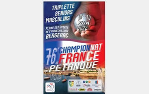 Championnat de france TRIPLETTE SENIOR