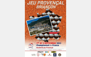 Championnat de France Doublette Jeu Provençal